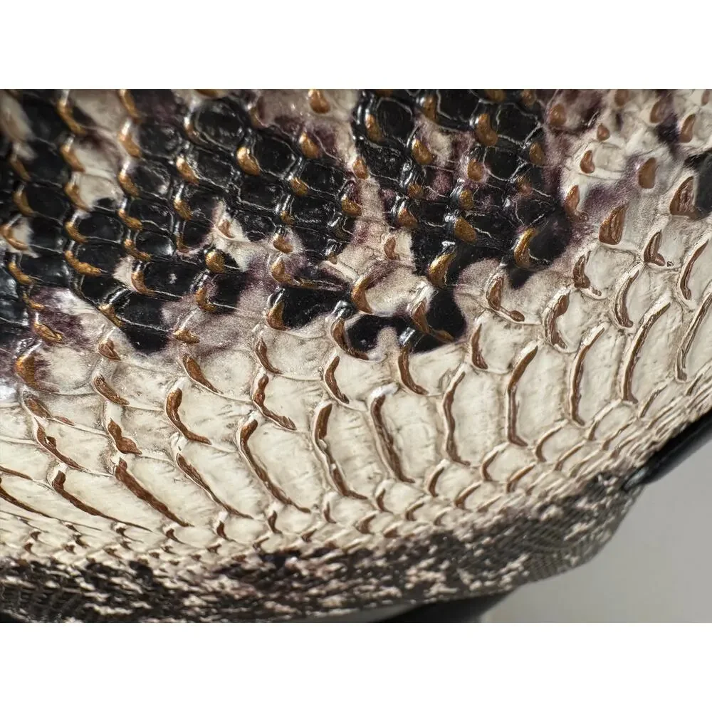 Brahmin Duxbury Satchel Large Croc Embossed Purse